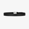 Men Givenchy Belts | 4G Release Buckle Belt In Leather And Webbing Black