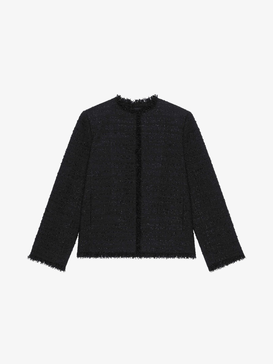 Women Givenchy Jackets & Coats | Jacket In Tweed Black