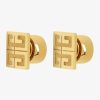 Women Givenchy Jewelry | 4G Earrings In Metal Golden Yellow