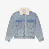 Women Givenchy Outerwear & Blousons | Jacket In Denim And Fleece Light Blue