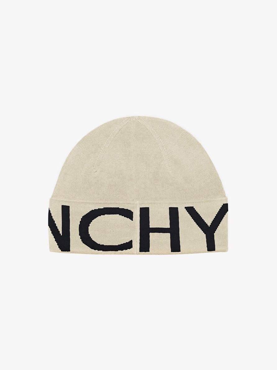 Men Givenchy Beanies & Caps | Givenchy Beanie In Wool Clay