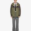 Men Givenchy Outerwear & Blousons | Technical Hooded Jacket Olive Green