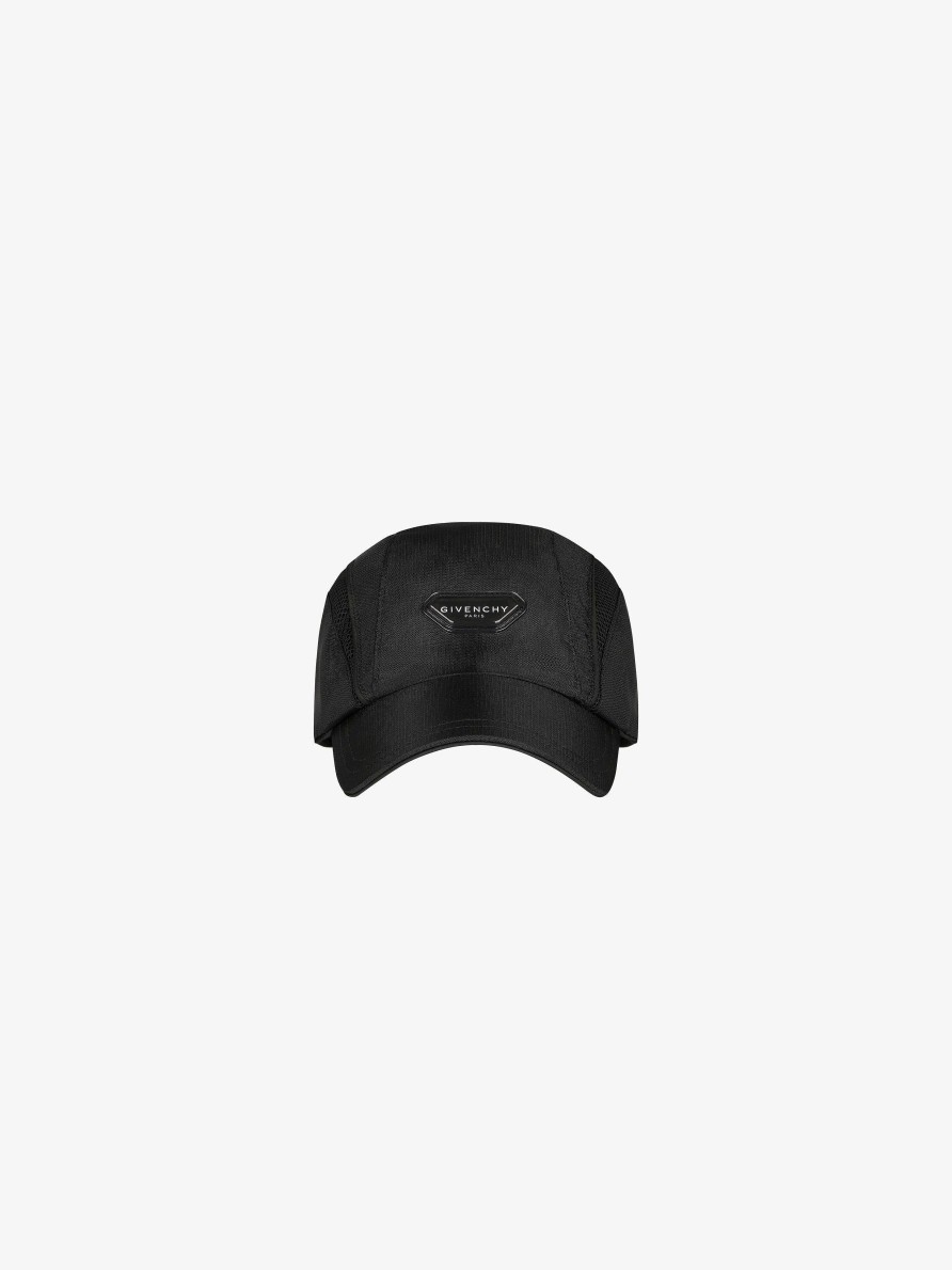 Men Givenchy Beanies & Caps | Givenchy Cap In Nylon Black