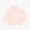 Women Givenchy Knitwear | Cropped Sweater In Alpaca Wool Blush Pink