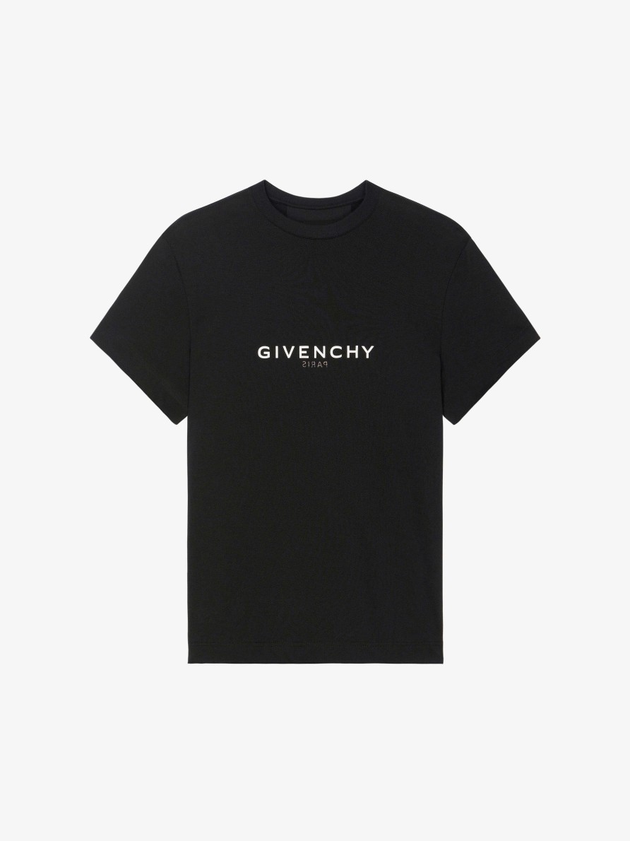 Women Givenchy T-Shirts | Givenchy Reverse T-Shirt In Cotton Black