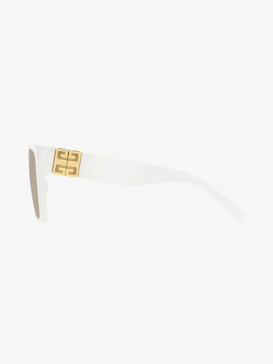 Women Givenchy Sunglasses | 4G Sunglasses In Acetate White/Butter