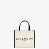 Women Givenchy G-Tote | Mini G-Tote Shopping Bag In 4G Coated Canvas Ivory