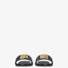 Women Givenchy Slides & Sandals | 4G Flat Mules In Leather Black