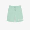 Men Givenchy Boy (4 To 12 Years) | Bermuda Shorts In Fleece Light Mint Green