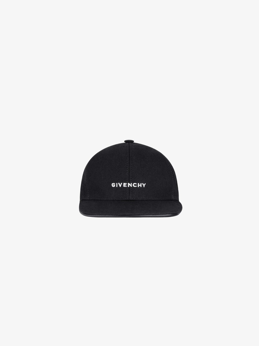 Men Givenchy Beanies & Caps | Givenchy Cap In Cotton Black