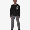 Men Givenchy Boy (4 To 12 Years) | Givenchy College Varsity Jacket In Knit Black/Grey