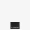 Men Givenchy Small Leather Goods | Givenchy Card Holder In Micro 4G Leather Black