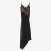 Women Givenchy Dresses | Evening Dress In Mousseline And Lace Black