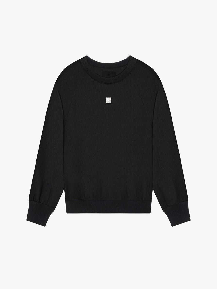 Women Givenchy Sweatshirts & Hoodies | Slim Fit Sweatshirt In Fleece Black