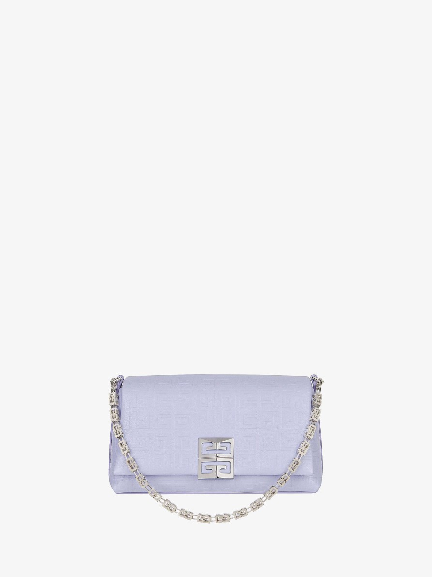 Women Givenchy 4G | Small 4G Soft Bag In 4G Leather Lavender