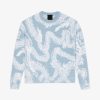 Women Givenchy Knitwear | Sweater In Mohair With Dragon Jacquard Blue/White