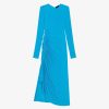 Women Givenchy Dresses | Draped Dress In Crepe Acqua Marine