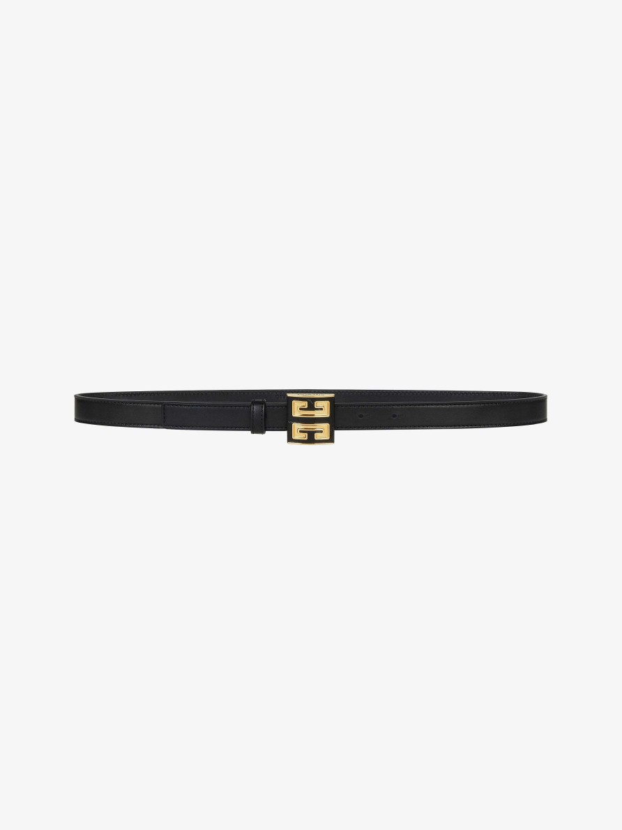 Women Givenchy Belts | 4G Belt In Leather Black