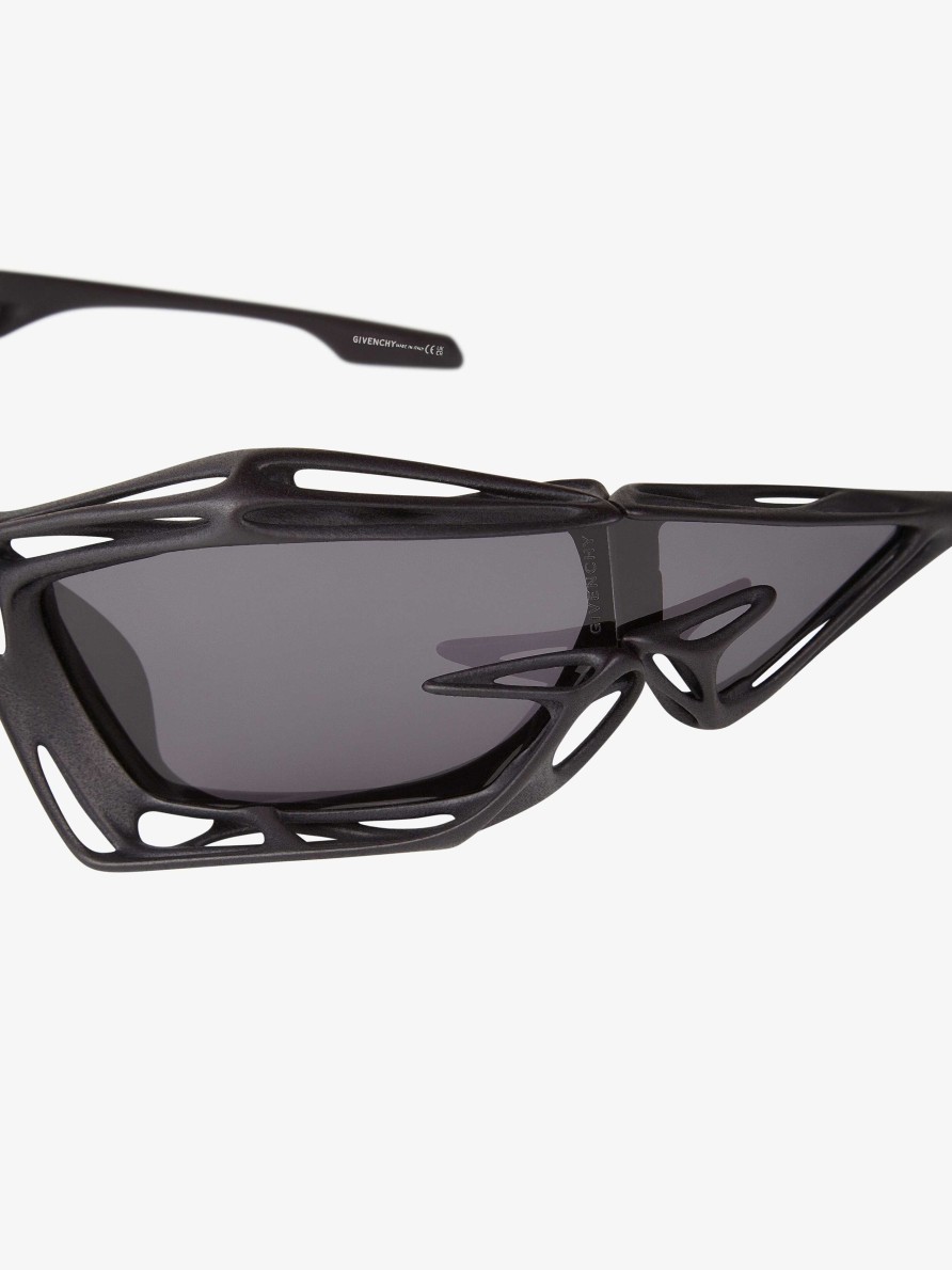 Men Givenchy Sunglasses | Giv Cut Cage Unisex Sunglasses In Nylon Black