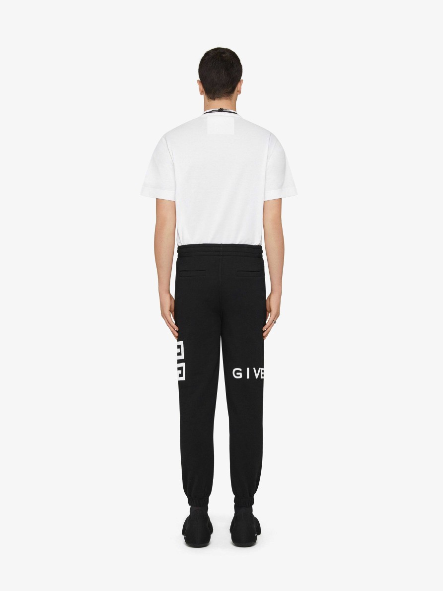 Men Givenchy Pants | Givenchy 4G Slim Fit Jogger Pants In Fleece Black