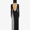 Women Givenchy Dresses | Evening Dress With Pearls And Rhinestones Black