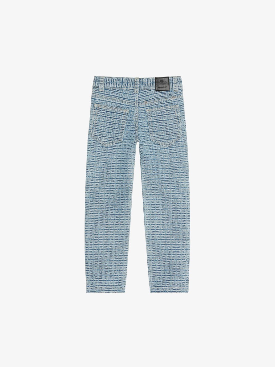 Men Givenchy Boy (4 To 12 Years) | Jeans In 4G Denim Mineral Blue