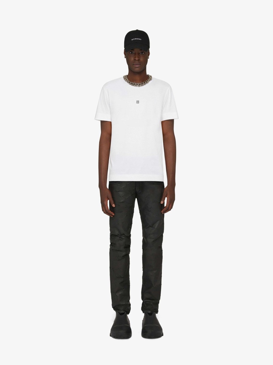 Men Givenchy T-Shirts | Slim Fit T-Shirt In Cotton White