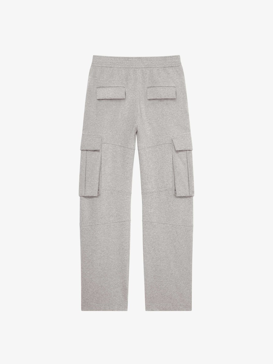 Men Givenchy Pants | Cargo Pants In Jersey Heather Grey