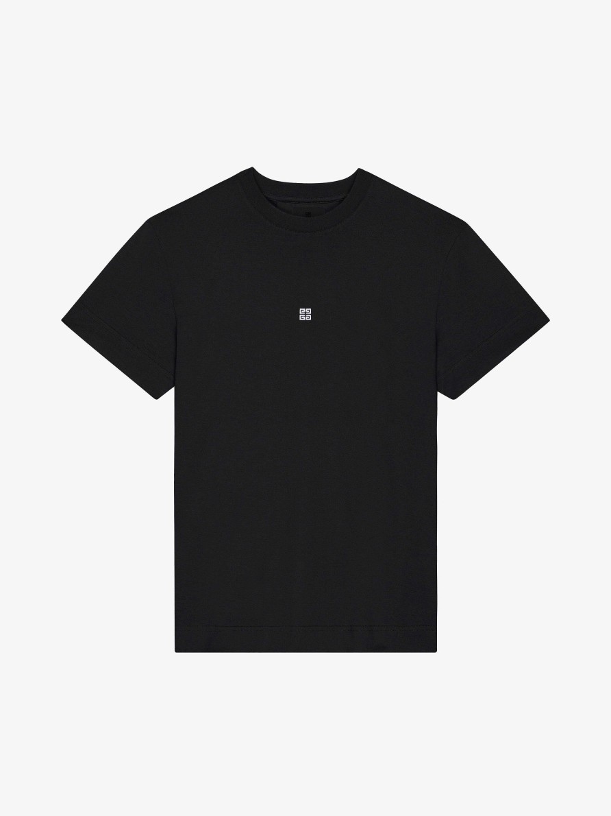 Men Givenchy T-Shirts | Slim Fit T-Shirt In Cotton Black