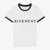 Women Givenchy T-Shirts | Givenchy Archetype Slim Fit T-Shirt In Cotton White/Black