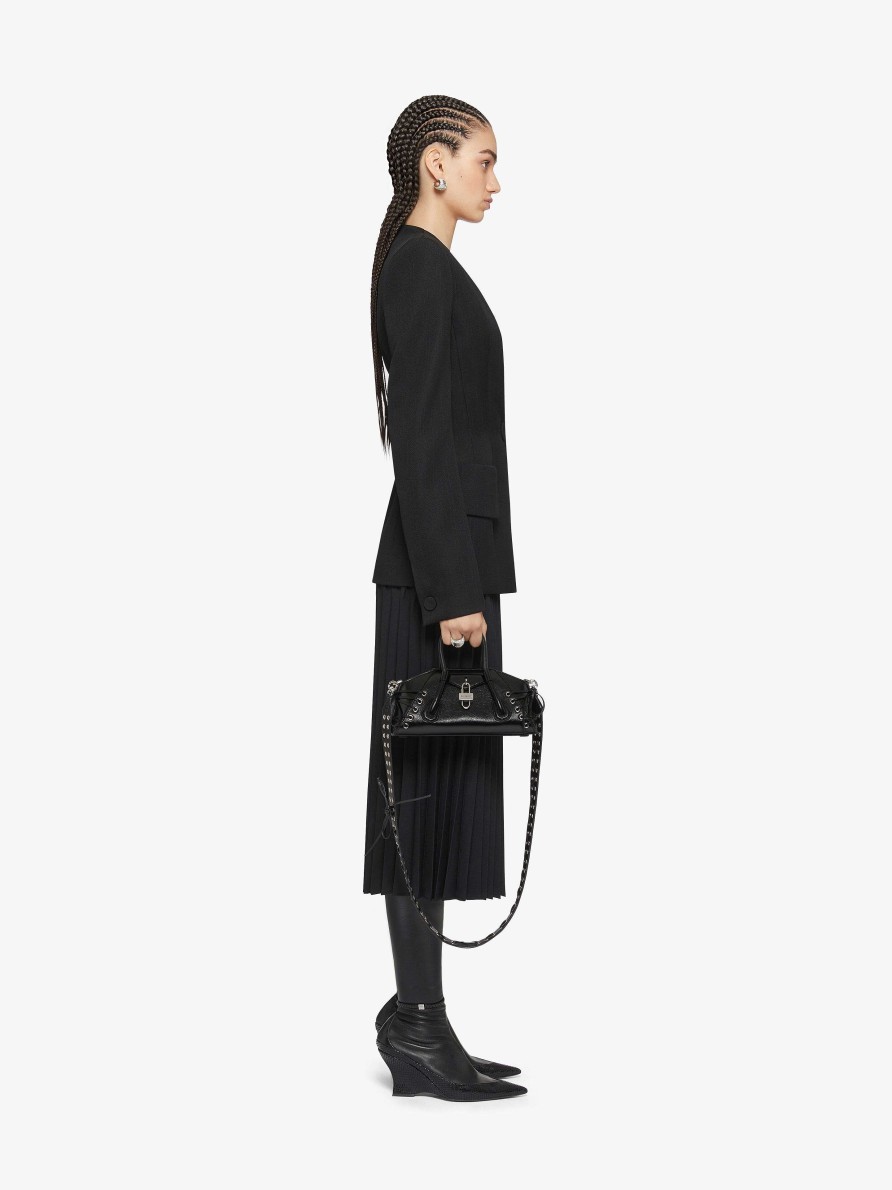 Women Givenchy Skirts | Pleated Skirt In Wool Black