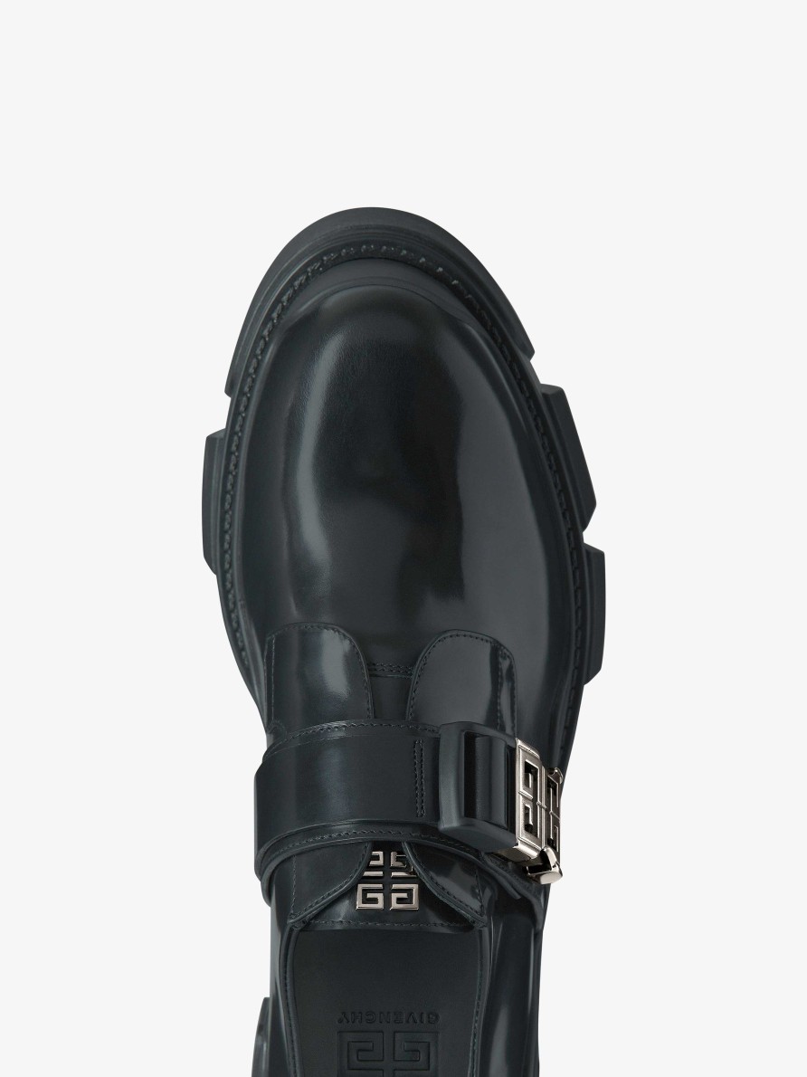 Men Givenchy Boots & Derbies | Terra Derbies In Leather Black