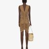 Women Givenchy Dresses | Ruched Dress In 4G Jersey Khaki