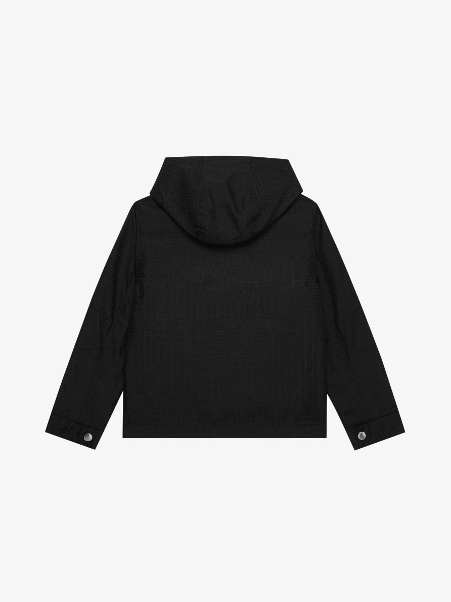 Men Givenchy Boy (4 To 12 Years) | Windbreaker In 4G Nylon Black