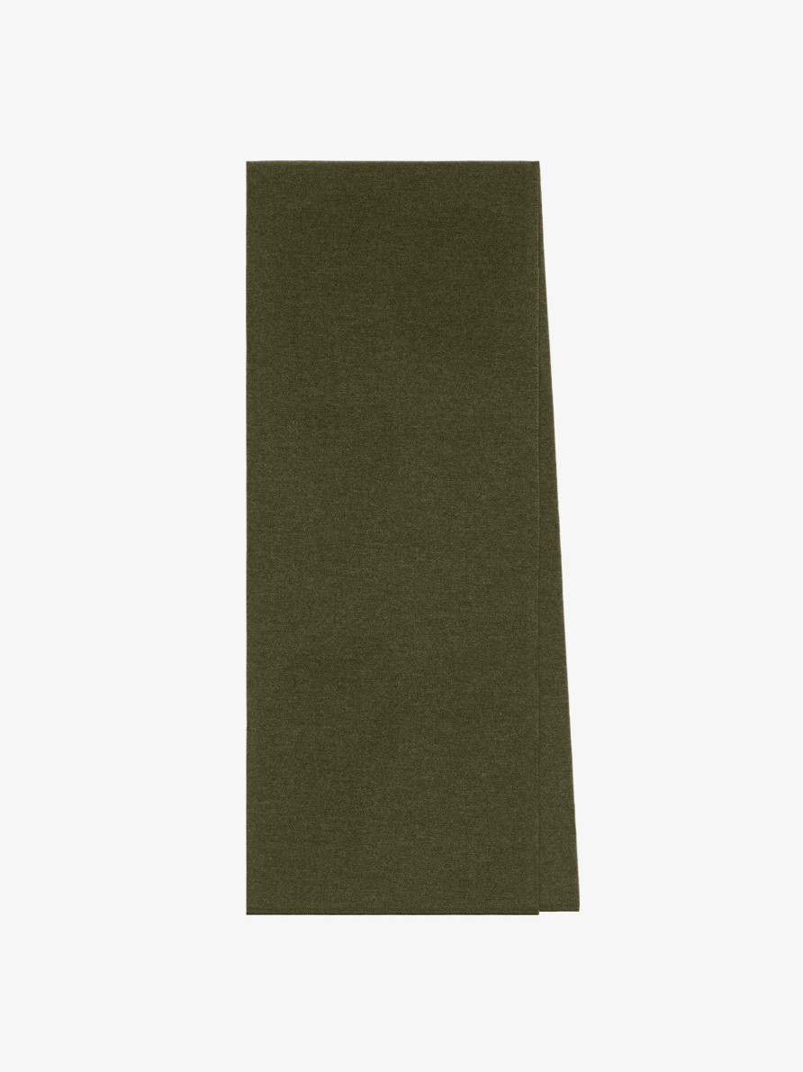 Men Givenchy Scarves & Ties | Givenchy 4G Scarf In Wool And Cashmere Khaki