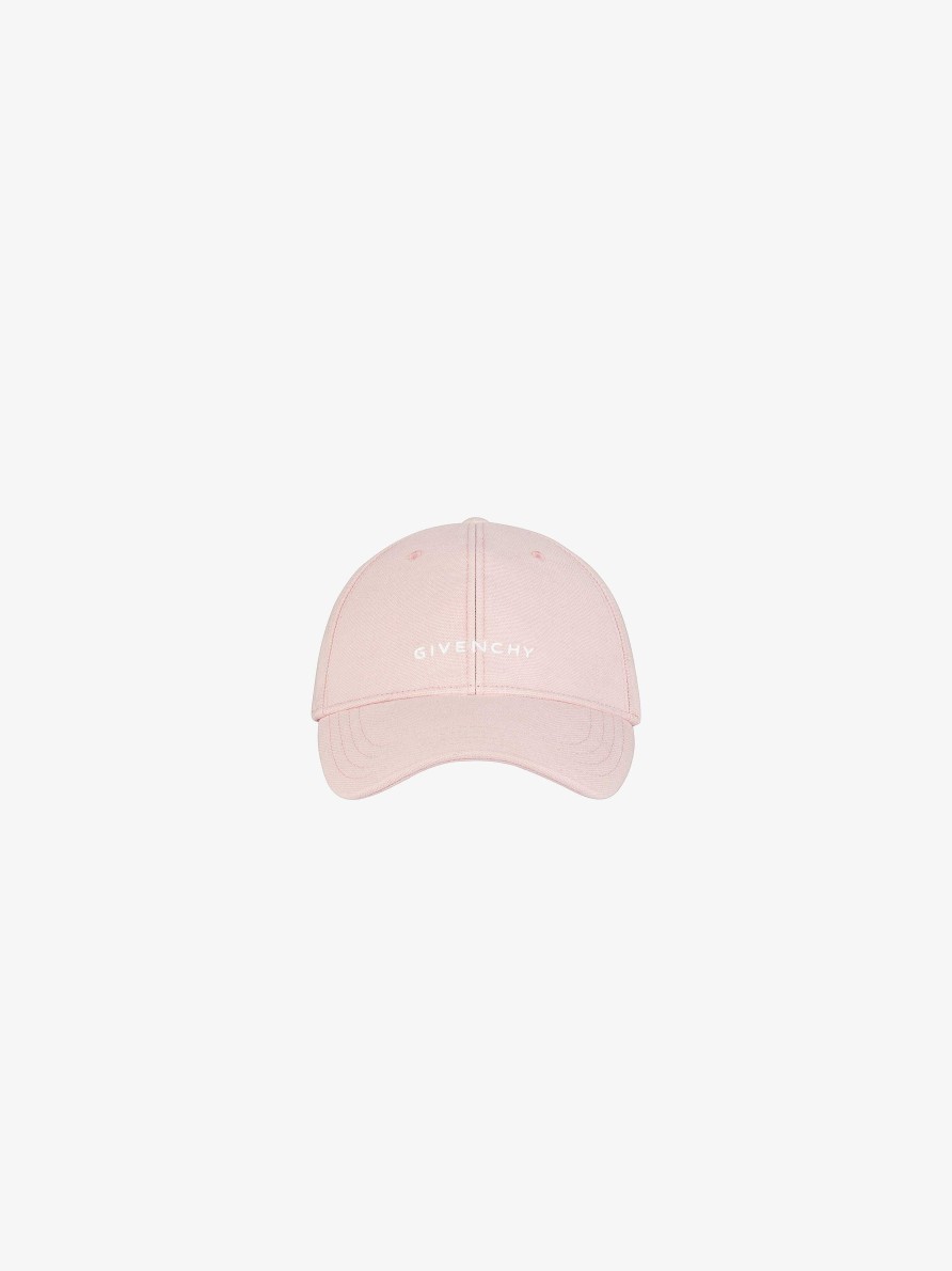 Women Givenchy Other Accessories | Givenchy Embroidered Cap In Cotton Light Pink