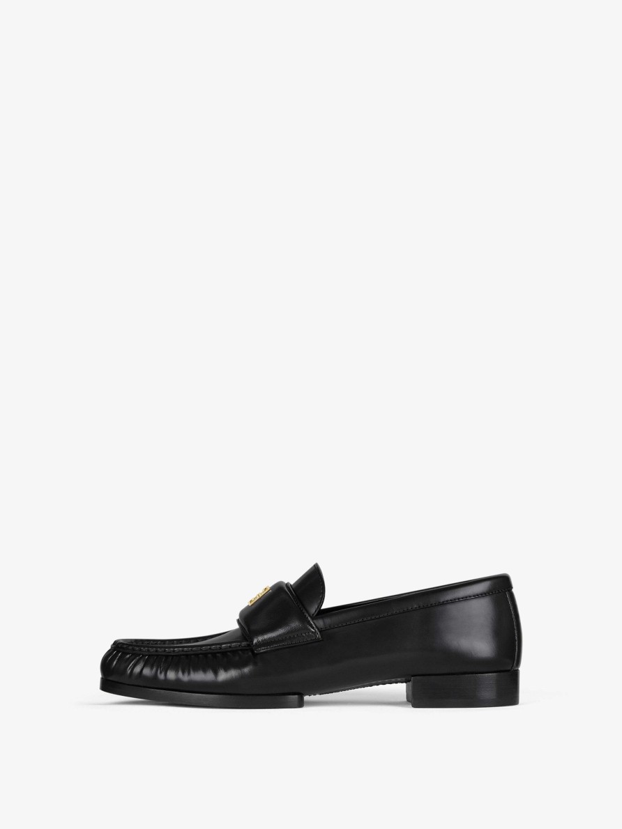 Women Givenchy Boots & Booties | 4G Loafers In Leather Black