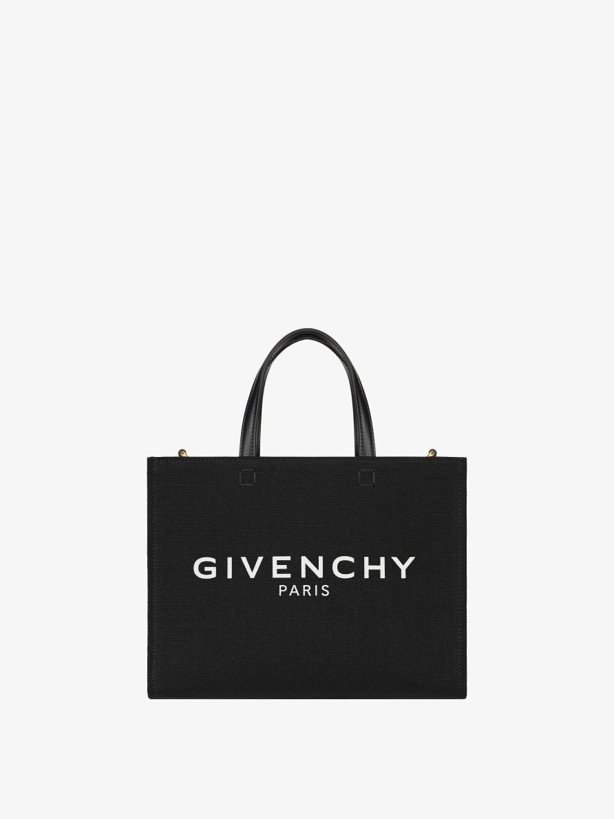 Women Givenchy G-Tote | Small G-Tote Shopping Bag In Canvas Black