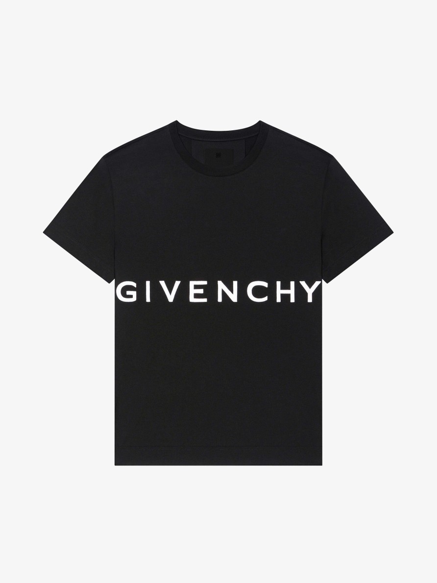 Men Givenchy T-Shirts | Givenchy 4G Oversized T-Shirt In Cotton Black