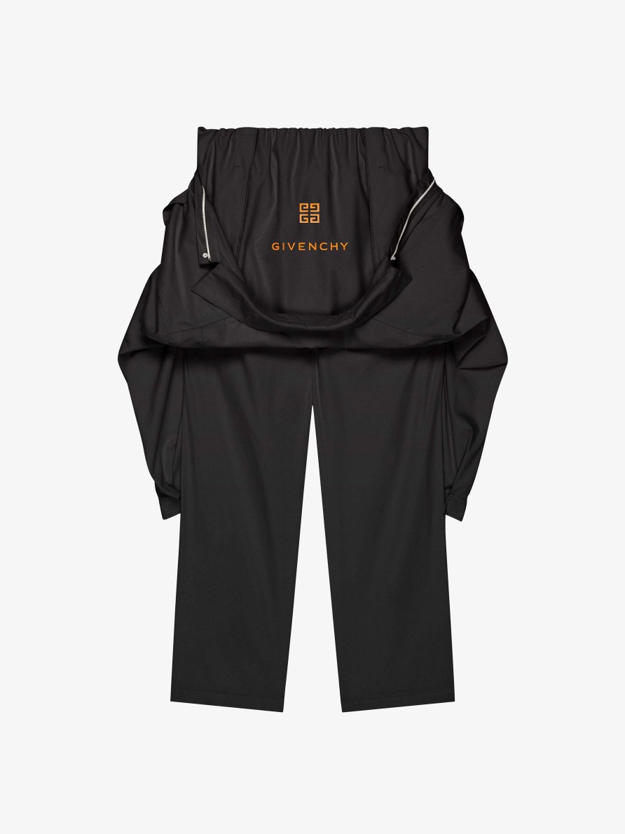 Men Givenchy Pants | Casual Jumpsuit In Cotton Black