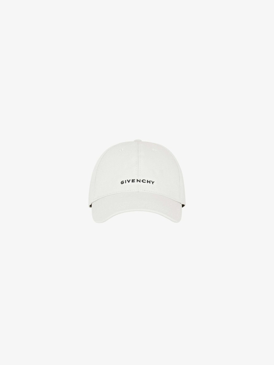 Men Givenchy Beanies & Caps | Givenchy 4G Embroidered Cap White