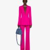 Women Givenchy Jackets & Coats | Slim Fit Jacket In Wool With Flared Sleeves Fuchsia