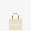 Women Givenchy G-Tote | Mini G-Tote Shopping Bag In Canvas Natural Beige