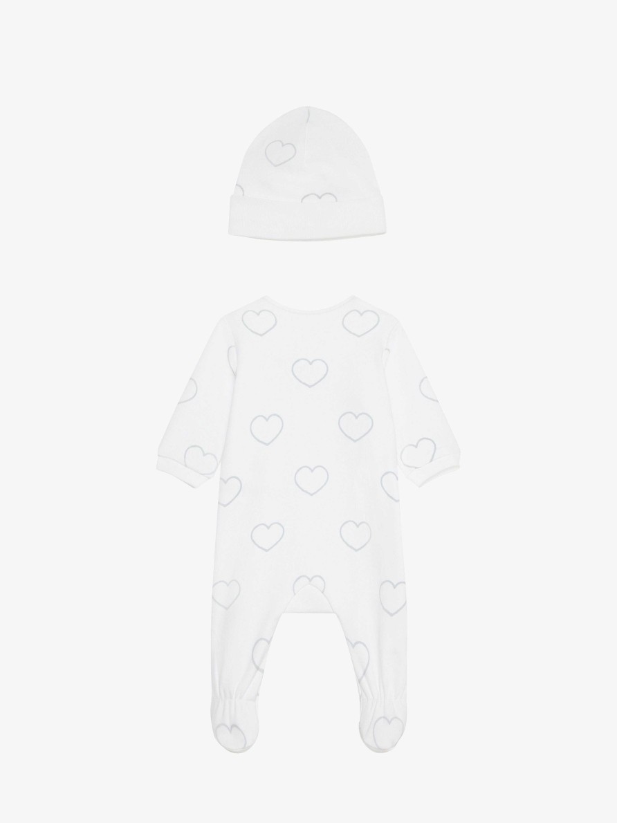 Men Givenchy Baby (1 Month To 3 Years) | Pyjama And Beanie In Printed Cotton White