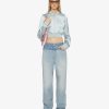 Women Givenchy Pants | Oversized Jeans In Mixed Denim Pale Blue