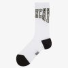 Men Givenchy Boy (4 To 12 Years) | Givenchy College Socks In Cotton Black/White