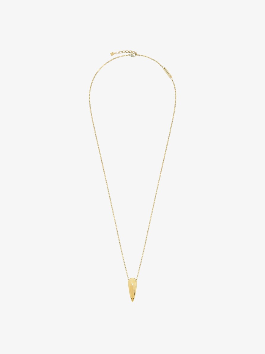 Men Givenchy Jewelry | G Tears Necklace In Metal Golden Yellow