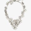 Women Givenchy Jewelry | Daisy Necklace In Metal And Enamel With Crystals Black