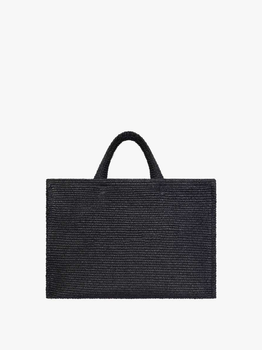 Women Givenchy G-Tote | Large G-Tote Shopping Bag In Raffia Black