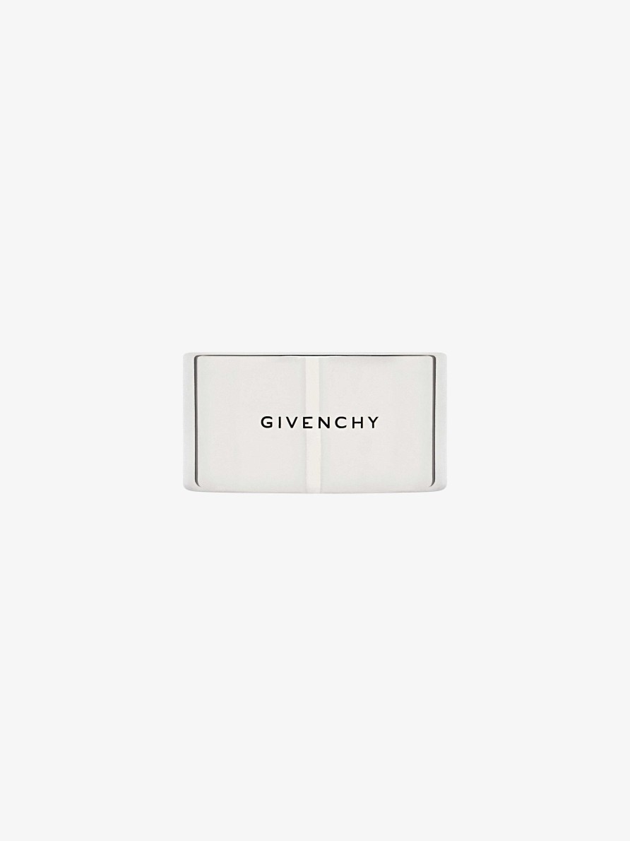 Men Givenchy Jewelry | 4G Ring In Metal Silvery